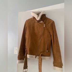Tan shearling